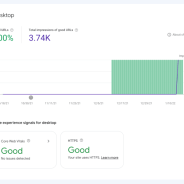 Google Search Console launches desktop page experience report