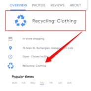 Google Business Profiles add new recycling attribute