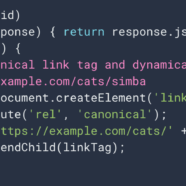 Google documents how to inject canonical tags using JavaScript